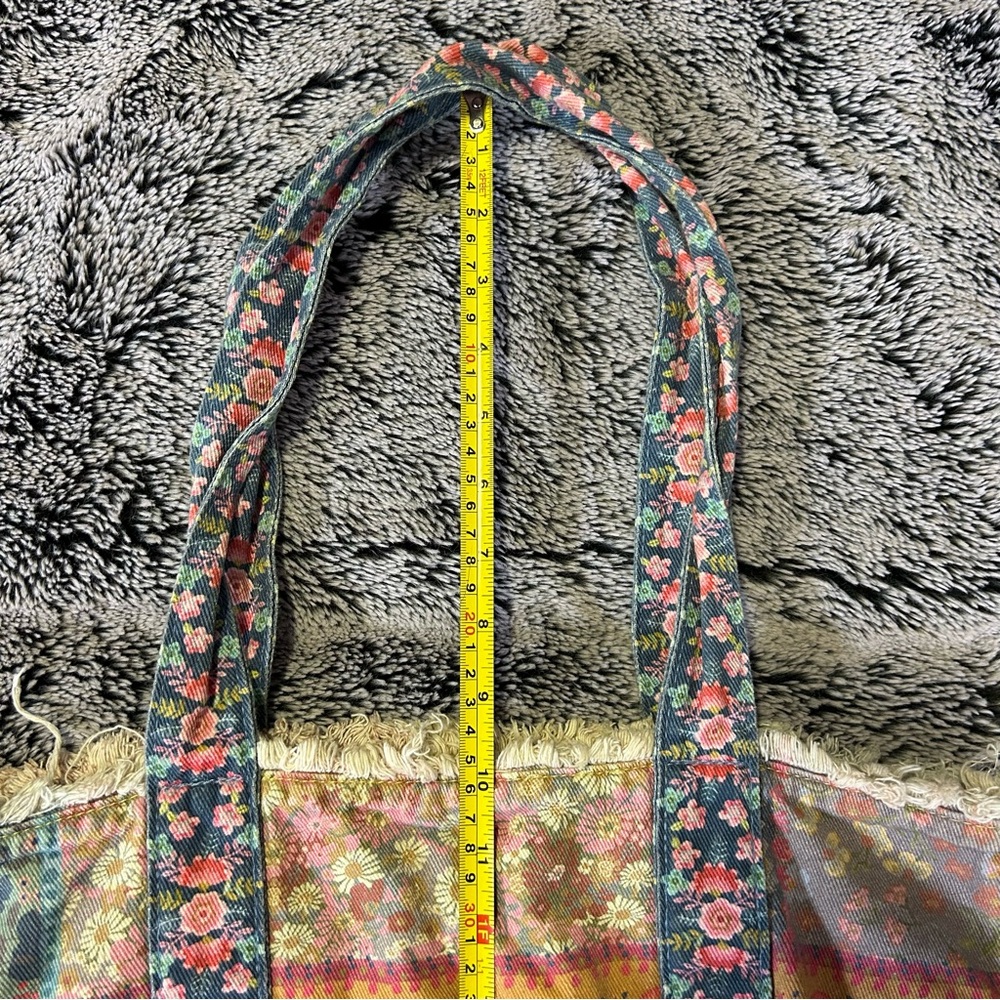 Floral Patchwork Tote Bag - Multicolor - image 4